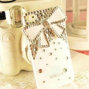 Iphone 4 Case, Iphone 4s Case,crystal Bow Iphone 4..